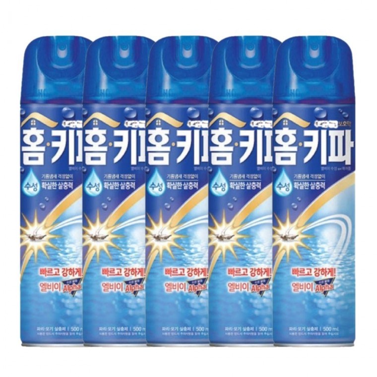 에어졸 500ml 5개 엘비이 수성 스프레이 알파 홈키파