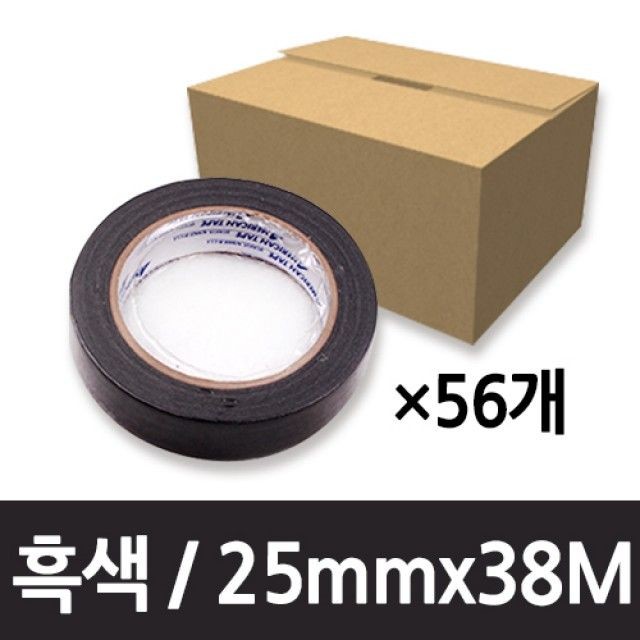 AM 마스킹테이프 25mm38m/흑색/1박스(56개)