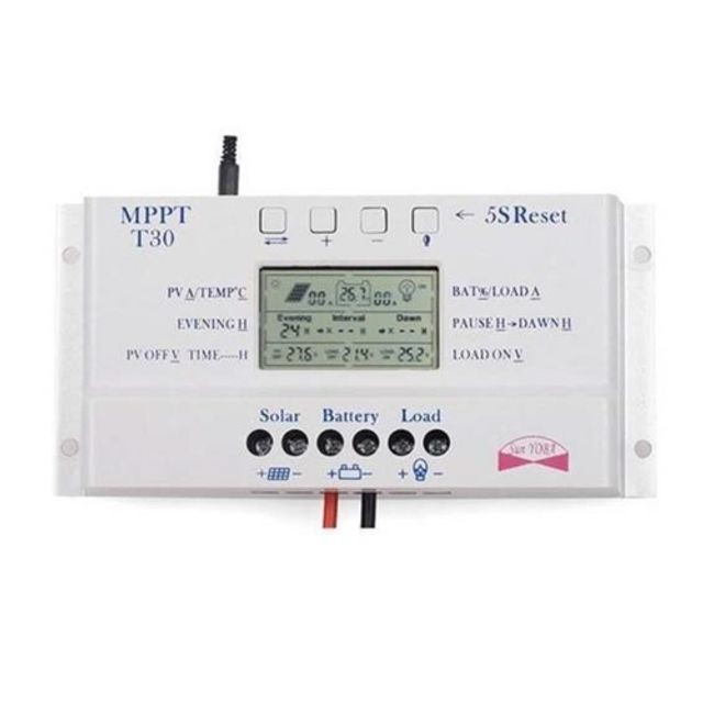 MPPT T30 30A 솔라 충전기 컨트롤러 12V 24V