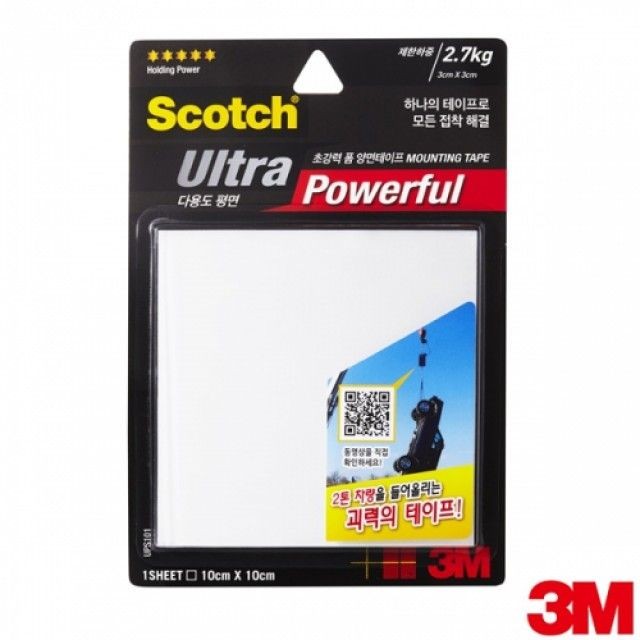 3M 양면 테이프 폼다용도10cmX10cm 12개