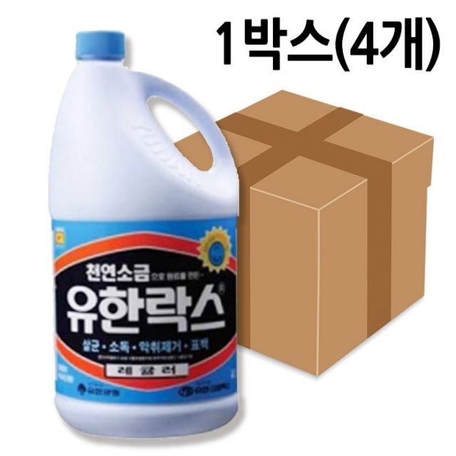 유한락스 레귤러 4L 4개.