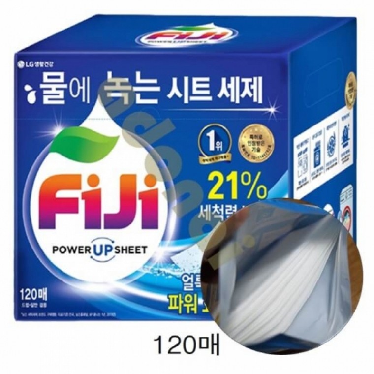 세제 FIJI파워시트 세탁세제 120매 드럼세탁세제