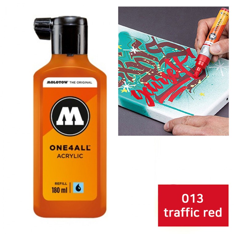 모로토우 원포올 마카 리필 180ml (013 traffic red)