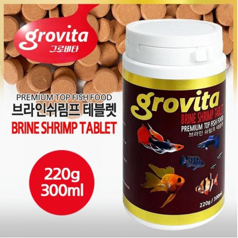 한강수족관 그로비타 인쉬림프 테블렛 220g 300ml 한강아쿠아