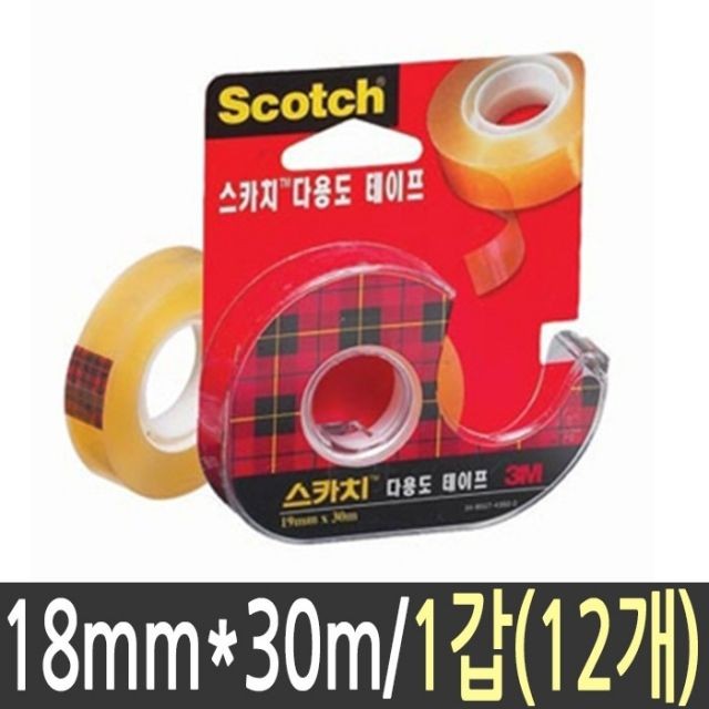 3M 테이프 스카치 18mmX30m 12개