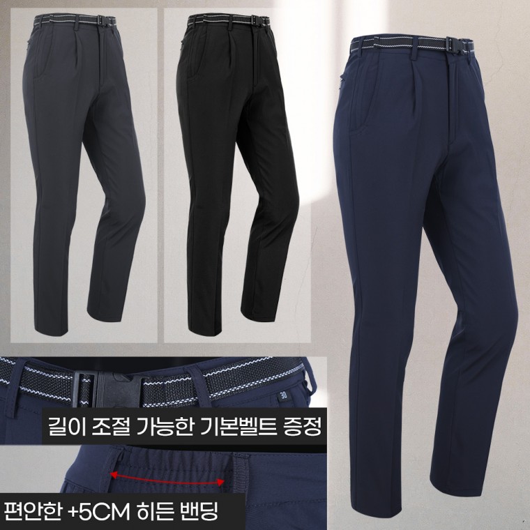 아웃도어 만능 원턱 밴딩 팬츠 데일리 바지 빅사이즈 원플러스원