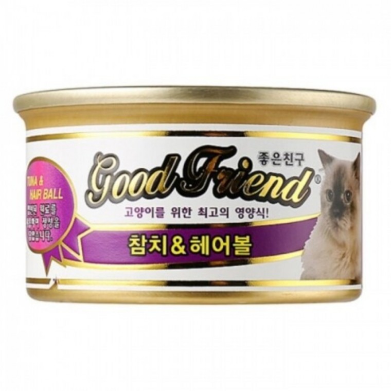 굿프랜드 고양이캔 참치 헤어볼 85g 24개입