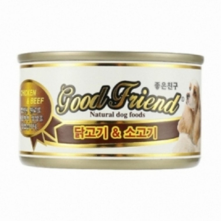 굿프랜드 닭고기와 소고기캔 100g 24개 1Box