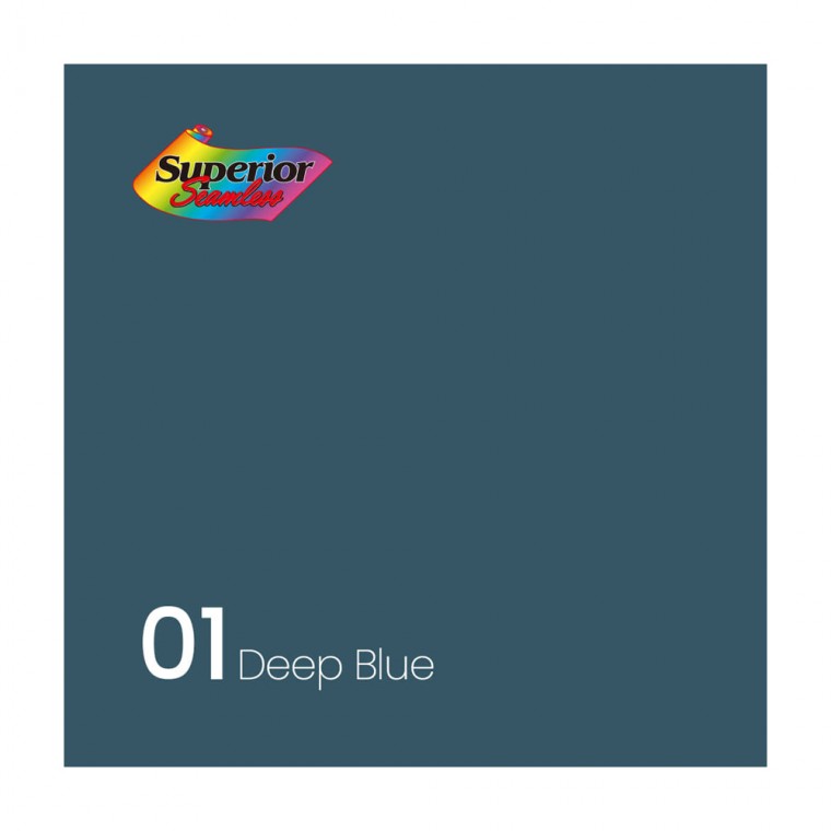 Superior 촬영 스튜디오 배경지 2.7 x 11m (01 Deep Blue)