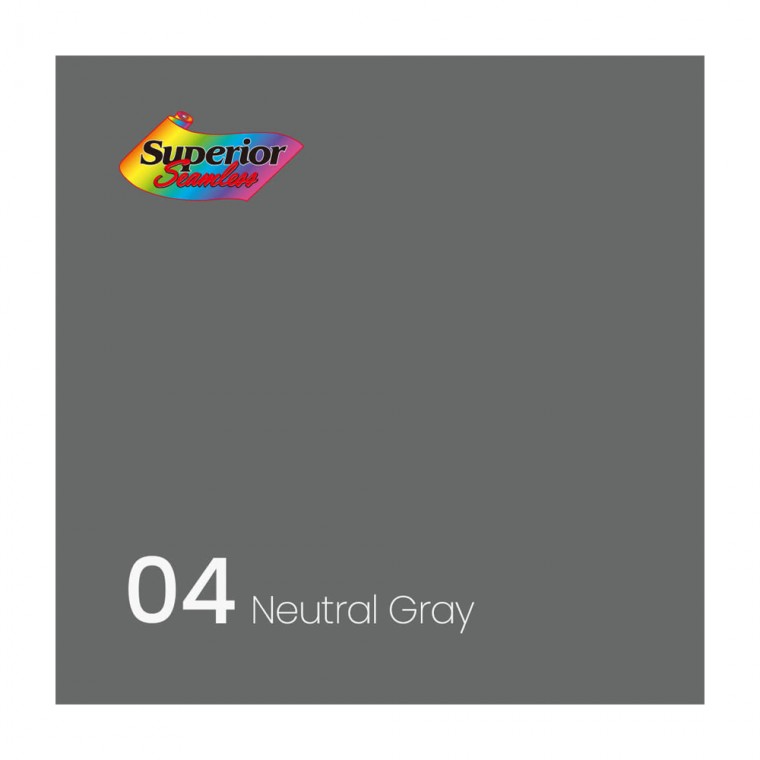 Superior 촬영 스튜디오 배경지 2.7 x 11m (04 Neutral Grey)