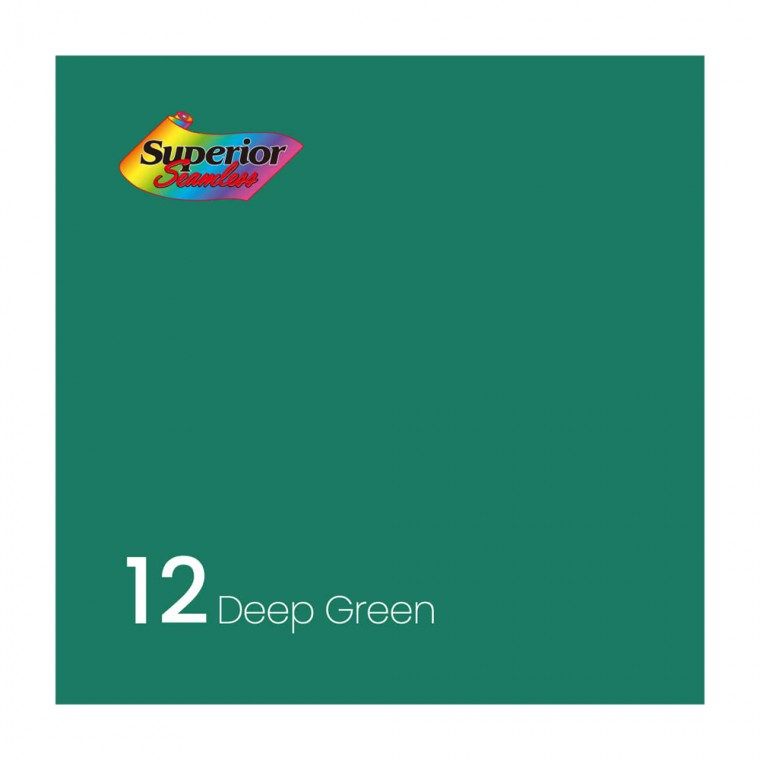 Superior 촬영 스튜디오 배경지 2.7 x 11m (12 Deep Green)