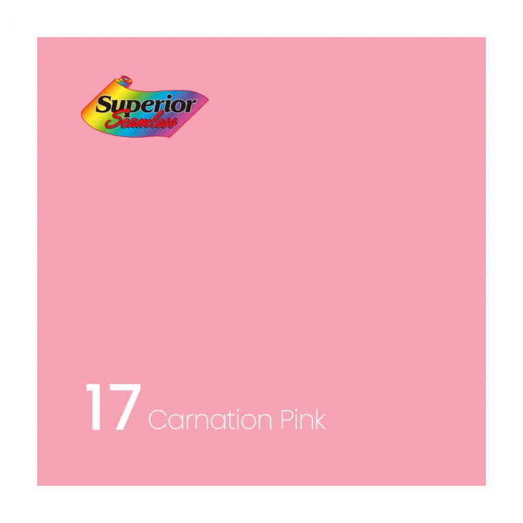 Superior 촬영 스튜디오 배경지 2.7 x 11m (17 Carnation Pink)