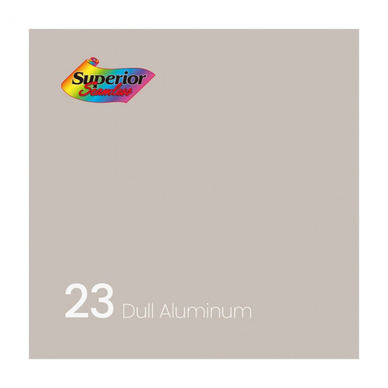 Superior 촬영 스튜디오 배경지 2.7 x 11m (23 Dull Aluminum)