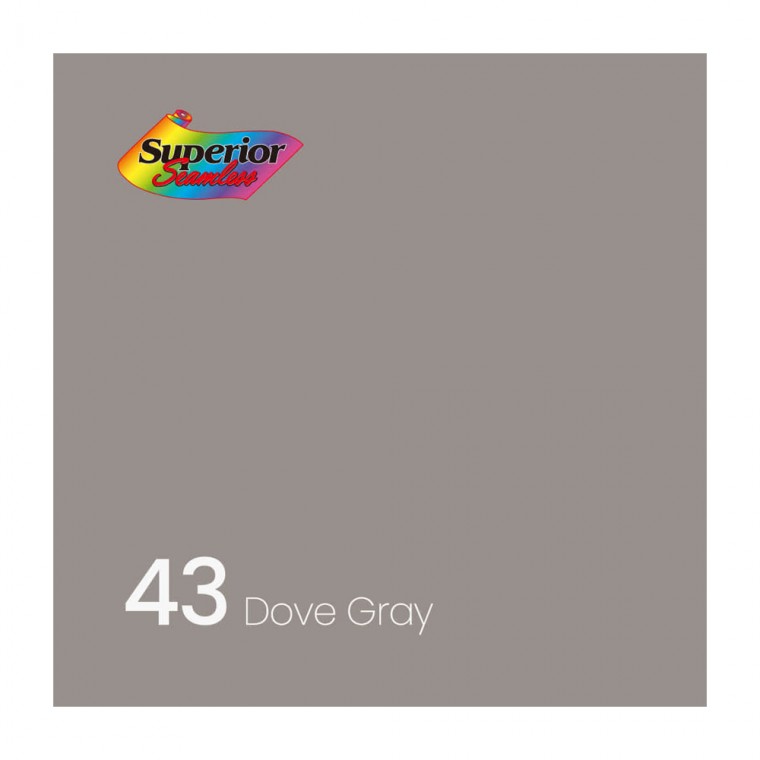 Superior 촬영 스튜디오 배경지 2.7 x 11m (43 Dove Grey)