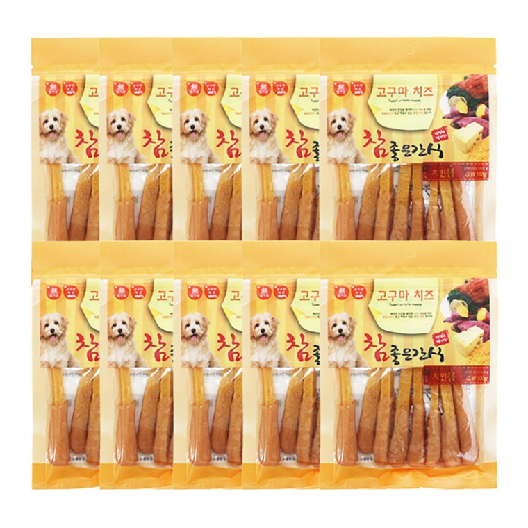 헬로도기 참좋은간식 고구마치즈 치킨봉 (100g x 10개입)