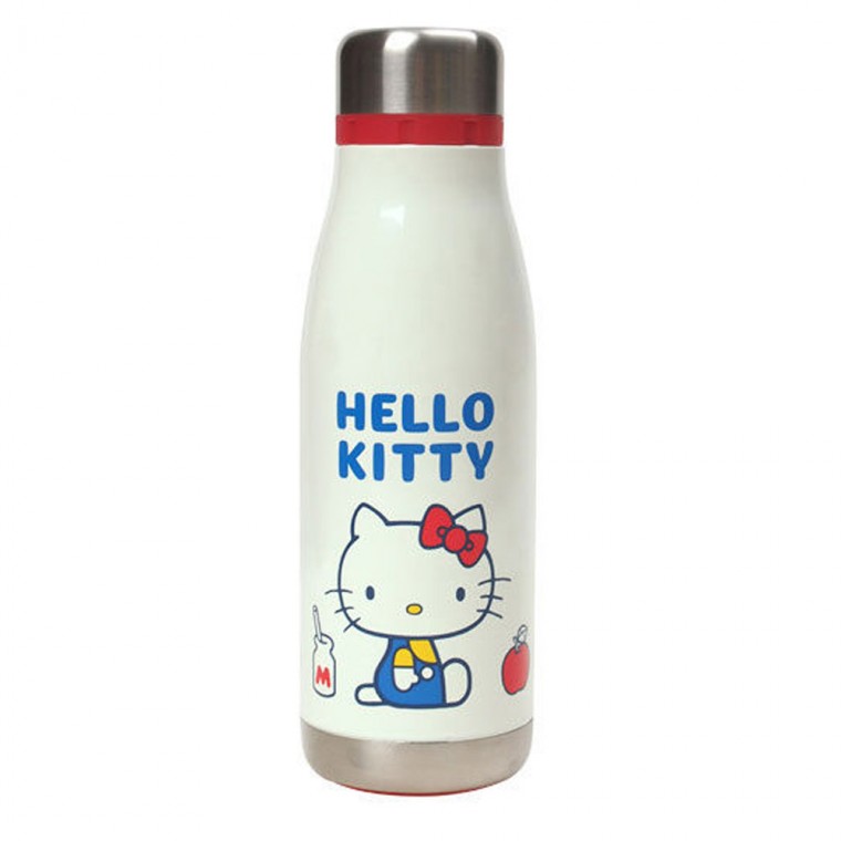 스케이터 캐릭터 스테인레스 물통 400ml (헬로키티 레트로 스타일리시)