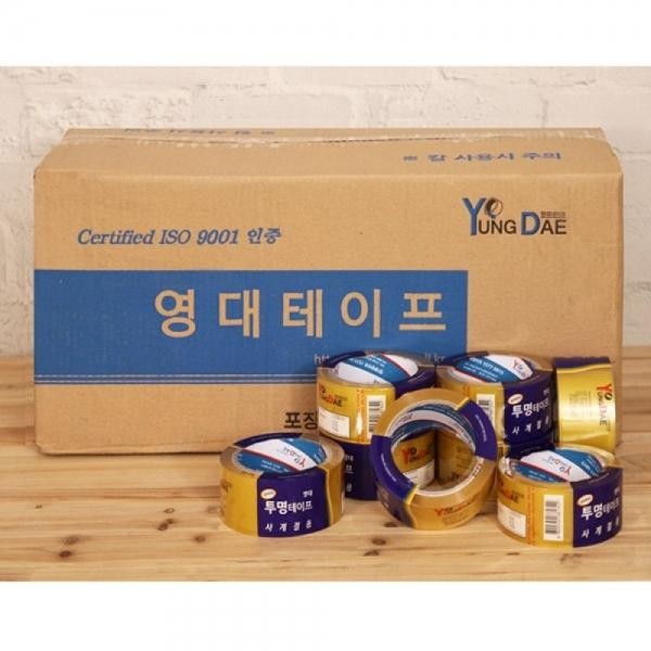 BOX영대투명테이프48mmx80mJS50개입