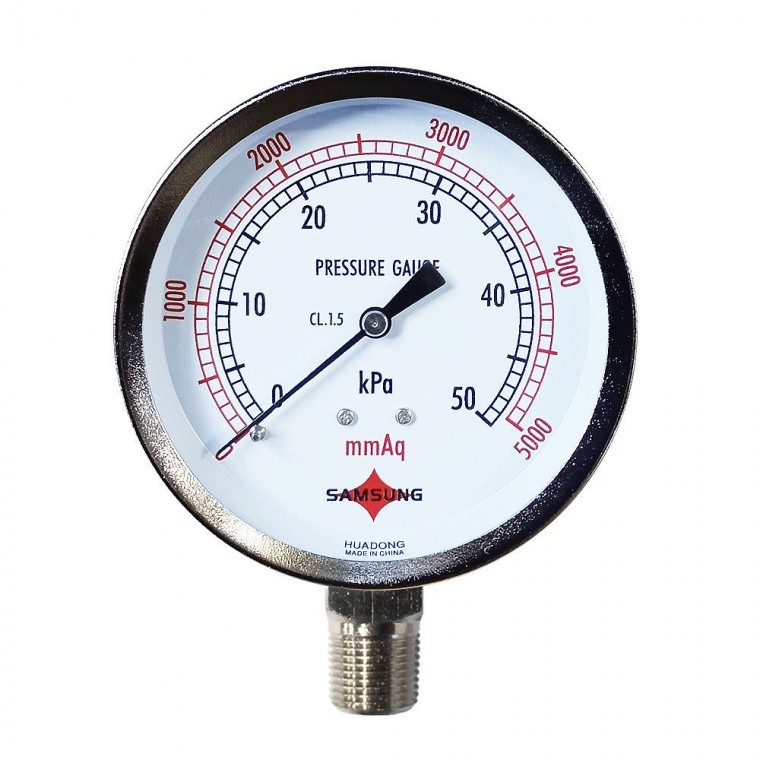 미압계 A형 75파이 5000mmaq 50kpa 0.5K 0.5bar