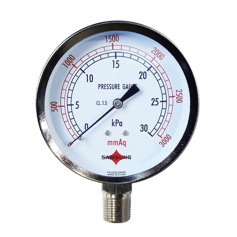 미압계 A형 75파이 3000mmaq 30kpa 0.3K 0.3bar