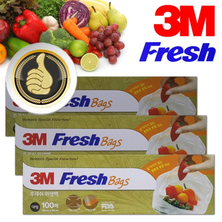 대형 엠보싱 Fresh 3M 3 위생백 위생봉투 일회용봉투 비닐봉투 봉투 위생백