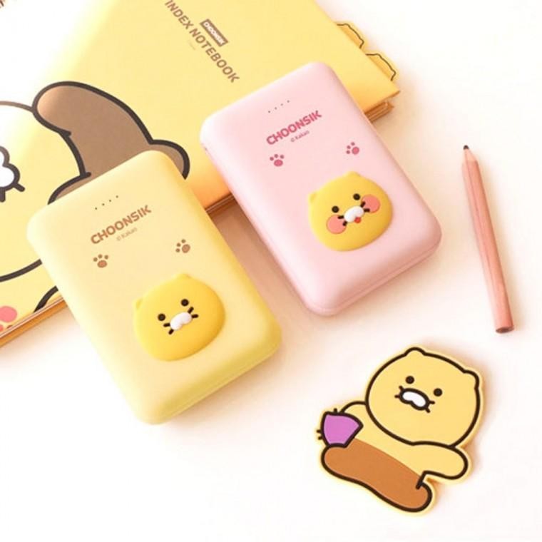 카카오프렌즈 춘식이 얼굴 포켓보조배터리 10000mAh 스탠다드 스마일