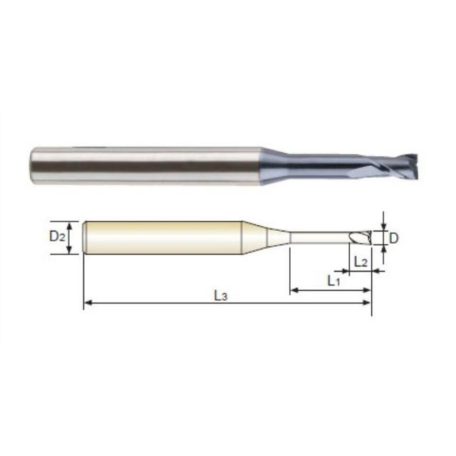 4G MILLS 리브엔드밀 2F D2.0X4X3(16)X50 (SEM84502