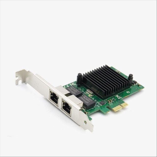 듀얼 타입 100 2포트 랜카드 PCIe 기가비트 10 RJ45