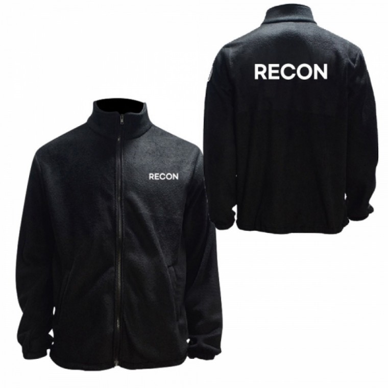 기모 겨울집업 블랙 후리스 집업 RECON