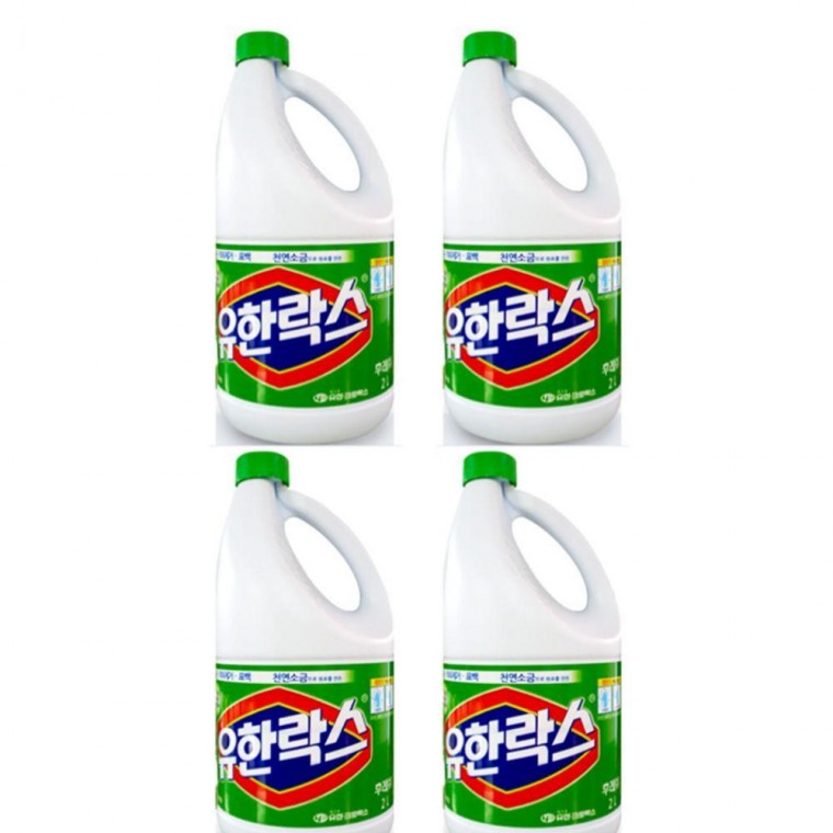 유한락스 후레쉬 2L 4개입 냄세제거 찌든때제거 깨끗 냄새제거 청소 청결