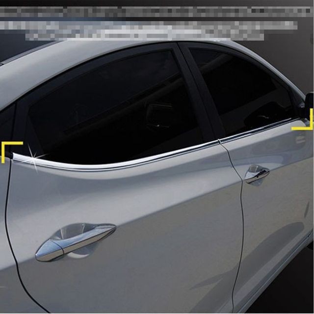 윈도우 차량윈도우크롬몰딩 유리창 자동차몰딩용품 아반떼MD 몰딩 크롬 자동차유리몰딩 자동차크롬몰딩 차