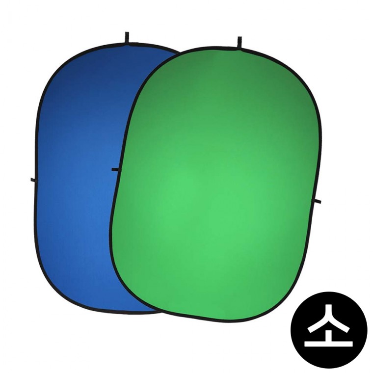 포멕스 포터블 크로마키 배경 (그린 블루 양면) (소) (1.5 x 2.0m) (7920010)