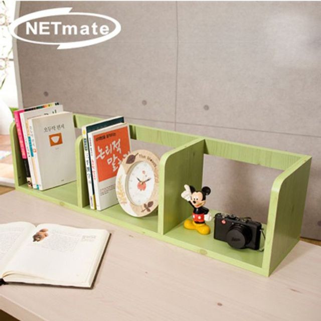 800x200x200 NETmate 책꽂이 책꽂이선반 책꽂이수납장 3단책장 책장 공간박스 라운드형 가구 3단책꽂이 그