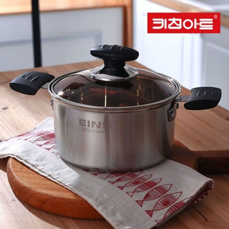 22cm 아인스 양수 스텐냄비 라면 냄비 주방냄비 찌개 요리냄비 키친아트 탕 요리 코팅냄비 전골