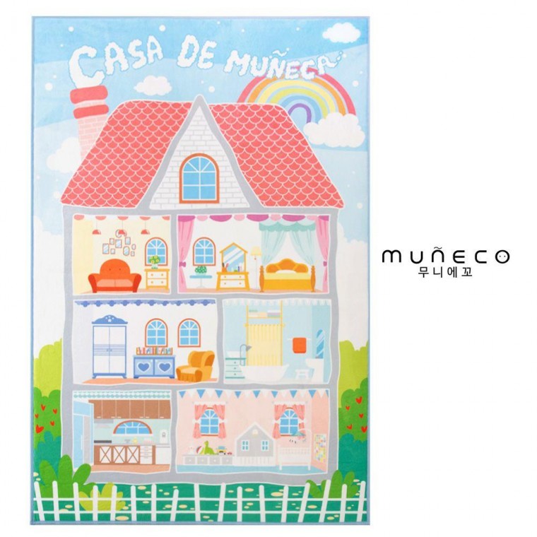 MUNECO DOLL HOUSE 극세사 아이방러그 플레이러그