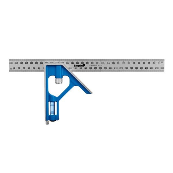 엠파이어 300mm 45도자 콤비네이션 스퀘어 수평자 E250M 스텐재질 측정공구 직각자