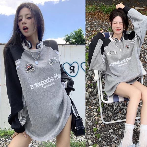 프린팅 힙디퍼맨투맨티 긴팔 긴팔티 박시핏 꾸안꾸