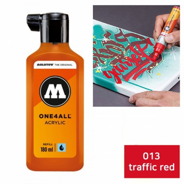 모로토우 원포올 마카 리필 180ml (013 traffic red)