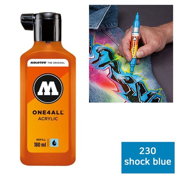 230 shock blue 미술용품 모로토우 학용품 문구 사무용품 가격준수 180ml 원포올 리필 마카