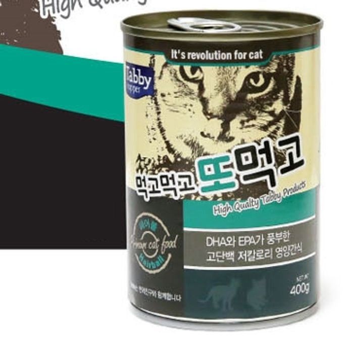 테비 고양이 간식 캔 고양이 사료 참치캔 400g 36캔