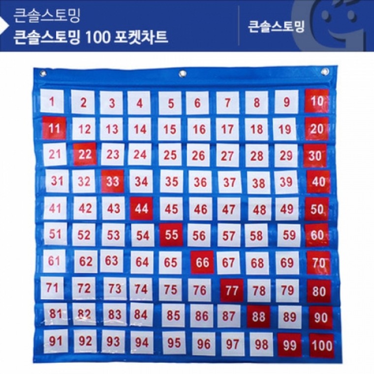 큰솔스토밍 100 포켓차트 KS66567 (GG)