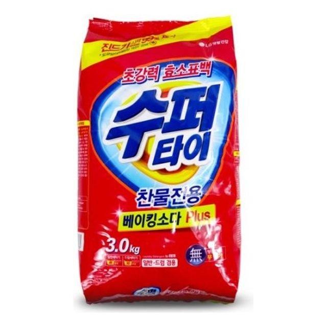 수퍼타이 세탁세제 가루세제 3kg x 4개