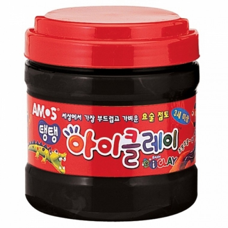 아모스 23000 탱탱아이클레이 400g 검정 / 버켓 / 39698