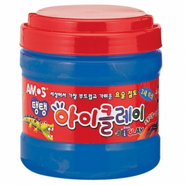 아모스 23000 탱탱아이클레이 400g 파랑 / 버켓 / 30386