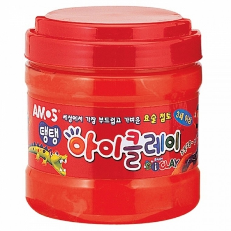 아모스 23000 탱탱아이클레이 400g 빨강 / 버켓 / 30388