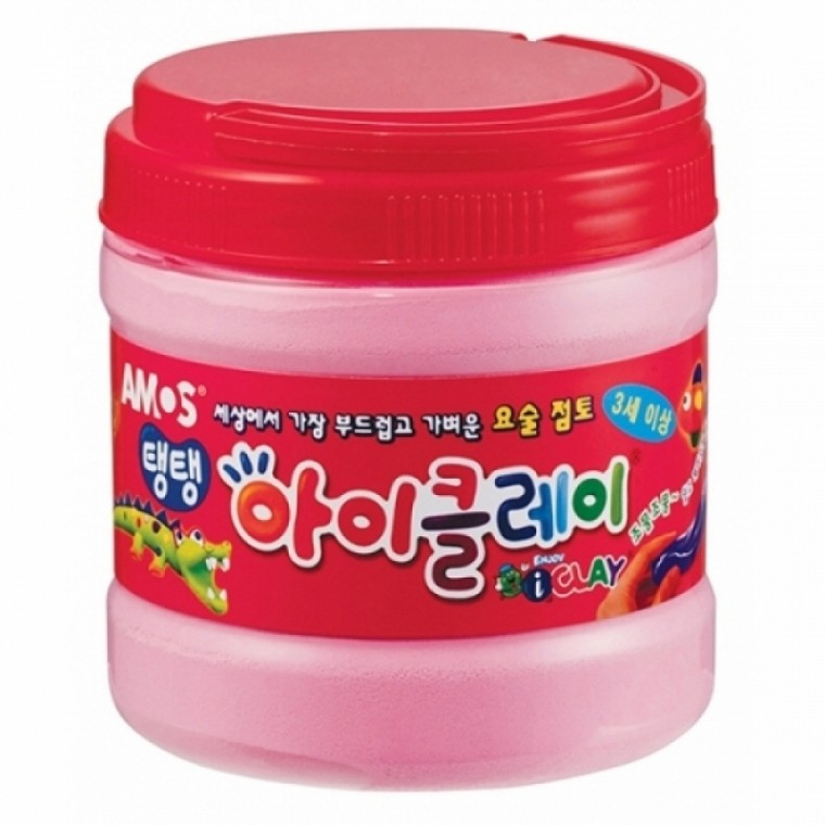 아모스 23000 탱탱아이클레이 400g 분홍 / 버켓 / 13748