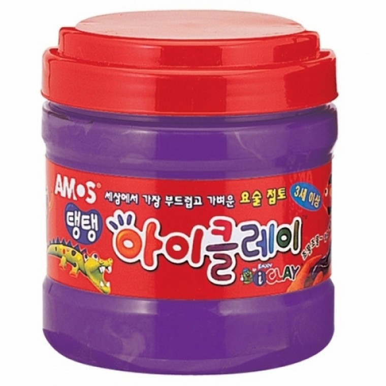 아모스 23000 탱탱아이클레이 400g 보라 / 버켓 / 13747