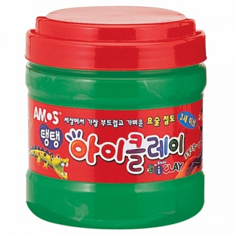 아모스 23000 탱탱아이클레이 400g 초록 / 버켓 / 13746