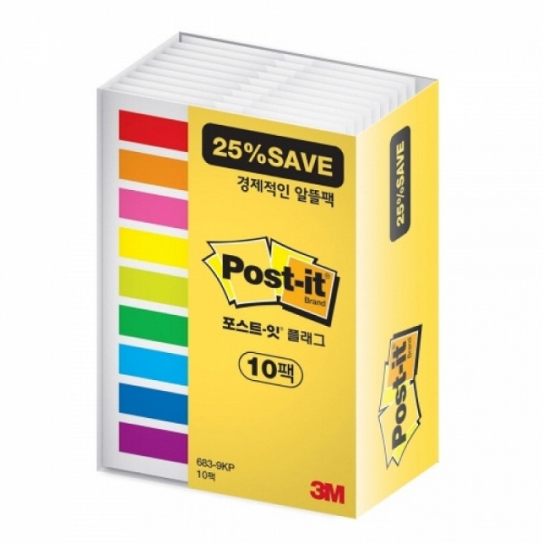 3M 포스트잇 플래그 683-9KP-10 알뜰팩/Saving pack / 82993