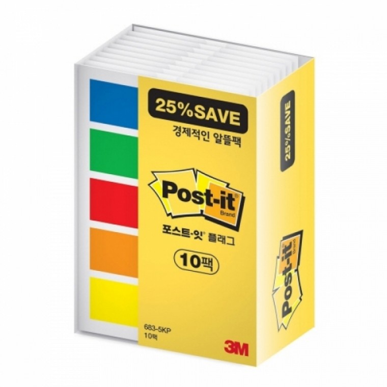 3M 포스트잇 플래그 683-5KP 알뜰팩Saving pack / 82994