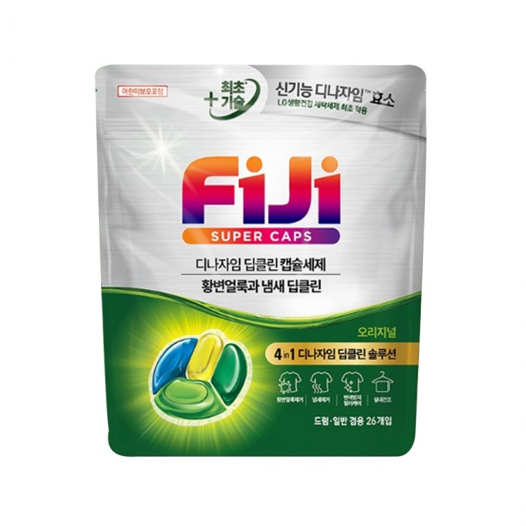 fiji드럼세제 피지 디너자임 딥클린 오리지널 캡슐세제 26개입 fiji일반용세제